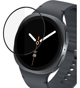 Samsung Galaxy Watch 8 ile uyumlu PMMA Pet Dungeon Armor Saat Ekran Koruyucu Galaxy Watch 8 Ekran Koruma Siyah (Siyah, Galaxy Watch 8 44mm)
