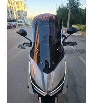 MOTOCAM Zontes ZT 125 Ön Cam 2025-2026 Model 62cm Siyah Renkli 4mm