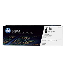 Hp 312X-Cf380Xd Siyah Orjinal Toner Yüksek Kapasiteli 2'Li Paket