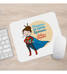 Kişiye Özel En Süper Öğretmen Mousepad