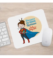 Kişiye Özel En Süper Öğretmen Mousepad