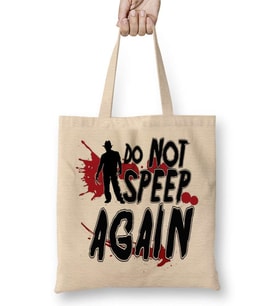 Do No Sleep Again Freddy Krueger Bez Çanta Uzun Saplı