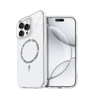 Iphone 16 Live Diamond Magsafe Kapak - Şeffaf