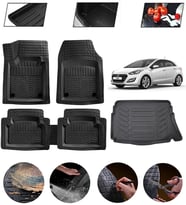 Hyundai i30 2012-2016 Uyumlu Paspas Araca Özel Bagaj Havuzu MBS Siyah