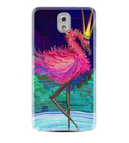 Samsung Note 3 4 5 8 9 20 Ultra 10 Lite Kılıf Desenli Silikon Queen Flamingo 1748