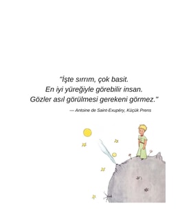 Küçük Prens Tasarımlı Ahşap Poster