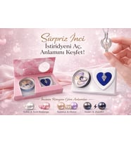 Sürpriz İnci Kolye Seti – Gerçek İstiridyeden Çıkan İnci, Sevgililer Günü İçin Anlamlı Hediye (Çok Renkli)