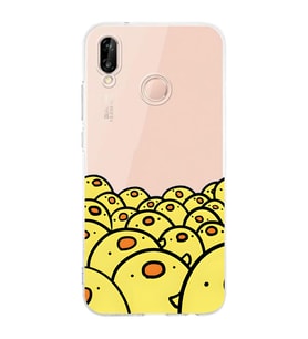 Huawei P20 Lite Uyumlu Baskılı Yumuşak Silikon Şeffaf Telefon Kılıfı