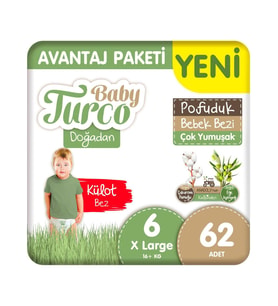 Baby Turco Doğa Knl Avantaj Külot Xl 62 Adet - Standart