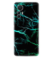 Xiaomi 12 Lite Kılıf Silikon Desen Özel Seri Green Thunder 1693