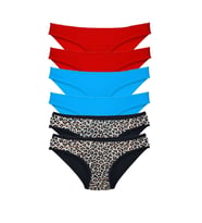 Mulvxbrf Brf02 6 Adet Likralı Kadın Slip Külot Leopar Kırmızı Mavi (Mulvix)