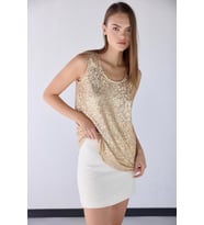 Payetli Gold Bluz