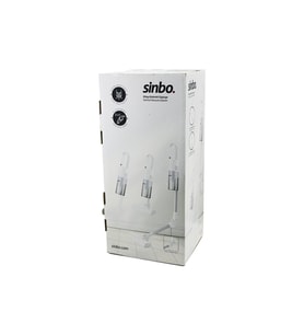 BEYAZ DİKEY ELEKTRİKLİ SÜPÜRGE ERGONOMİK KATLANABİLİR BORU 500W 90° DÖNEBİLEN BAŞLIK PRATİK HAZNE SVC-8629 (5668)