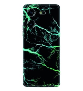 Tecno Pova 5 Kılıf Silikon Desen Özel Seri Green Thunder 1693