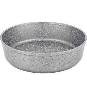 OMS 3411 Granit Yuvarlak Fırın Tepsisi Gri 30 Cm