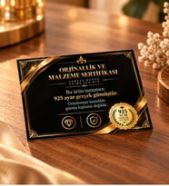 925 Ayar Gümüş GOLD Manolya Çiçeği Modeli Kadın Bileklik Premium Işıklı Takı Kutulu