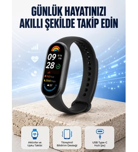 TPU ve Silikon Kordonlu Akıllı Bileklik – 20 Gün Bekleme Süresi Yeni Nesil