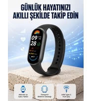 TPU ve Silikon Kordonlu Akıllı Bileklik – 20 Gün Bekleme Süresi Yeni Nesil