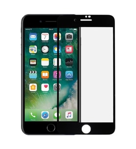 Apple iPhone 6-6S Plus 5D Seramik Tam Kaplayan Ekran Koruyucu Cam (Siyah)