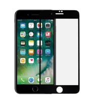 Apple iPhone 6-6S Plus 5D Seramik Tam Kaplayan Ekran Koruyucu Cam (Siyah)