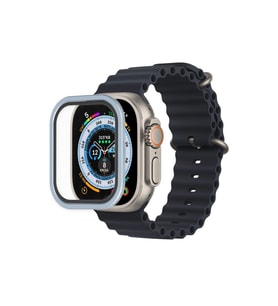 Apple Watch Ultra 49mm Alüminyum Kasa Cam Ekran Koruyucu - Mavi