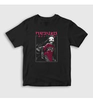 Presmono Unisex Çocuk Siyah Nezuko Kamado V2 Anime Demon Slayer Kimetsu No Yaiba T-Shirt 308187tt
