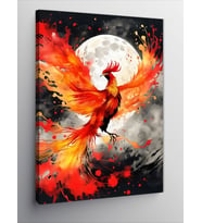 Kanvas Tablo Ay Işığında Anka Kuşu