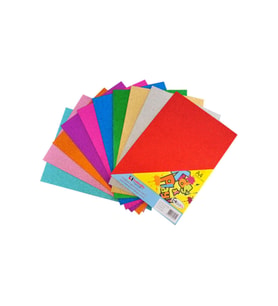 Bafix Simli Eva A-4 Renk Glitter 10 Lu (1 Paket 10 Adet)