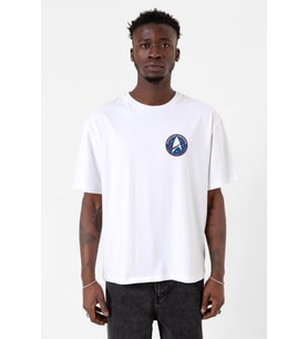 Star Trek Discovery Starfleet Command Beyaz Erkek Oversize Tshirt