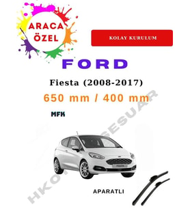 Ford Fiesta (2013-2017)  Araca Özel Silecek Ön iki Aparatlı