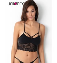 Dantelli Bralet (Siyah)