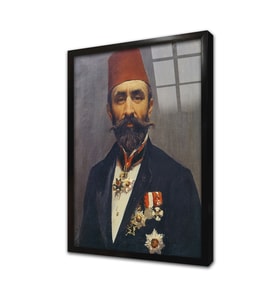 Fausto Zonaro Otoportre Çerçeveli Cam Tablo