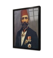 Fausto Zonaro Otoportre Çerçeveli Cam Tablo