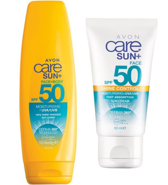 Avon Care Sun+ LSF50 Shine Control Sonnencreme – Für Das Gesicht, 50 Ml, Mattierend