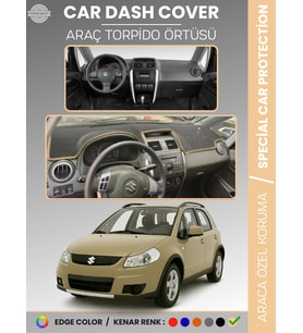 SUZUKI SX4 (2006-2014) Torpido Örtüsü Panel Torpido Koruma Tam Uyum UV Koruma Hızlı Montaj