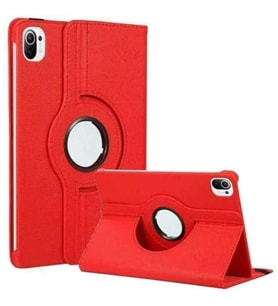 Xiaomi Mi Pad 5 Uyumlu 11 inç Döner Standlı Tablet Kılıfı (Kırmızı)