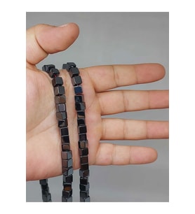 Hematit Taşı Küp Şekilli 6mm Dizi (52376)