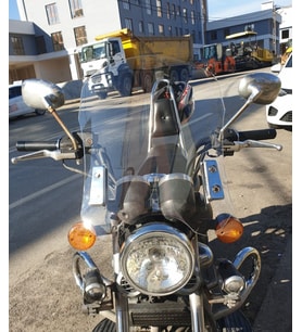 MOTOCAM Küba Süperlight 150 Ön Cam 2008-2026 Model 53cm Şeffaf Renkli 4mm APARATSIZ