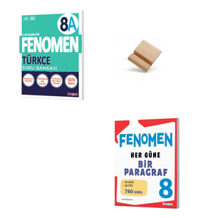 Fenomen LGS 8. Sınıf 2027 A Serisi Türkçe ve Her Güne Bir Paragraf Soru Bankası + Telefon Standı
