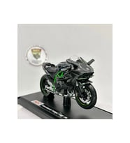 Ninja H2R Maket Motor - 1:18 MSZ Diecast Stantsız Siyah
