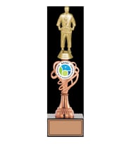ODAK KUPA - Figürlü Kupalar - Judo / Karate Figürlü Kupalar FG-034 C - 35 cm