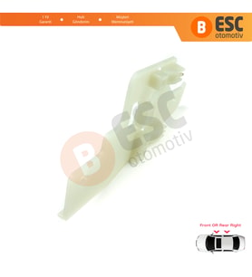 Peugeot 407 6E 6D 2004-2011 4/5 Kapı 9644893480 İçin Elektrikli Sağ Cam Kriko Tamir Klipsi
