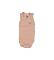 UNISEX 12/36 AY RAPORLU FİL ARMALI ÇITÇITLI ATLET BADİ BÜYÜK (Pudra)