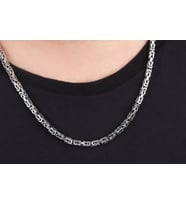 Glorria Gümüş 5mm Kral Zincir Kolye