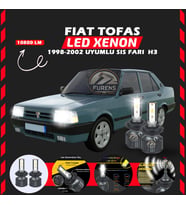 Fiat Tofaş Sis Farı Uyumlu Şimşek Etkili Led Xenon Premium Series H3