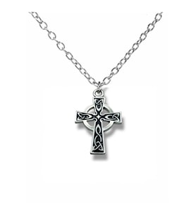 Siyah Celtic Cross Haç Figürlü Unisex Kolye – 60 Cm Zincirli Gotik Ve Tarihi Sembol Takı (Gümüş)