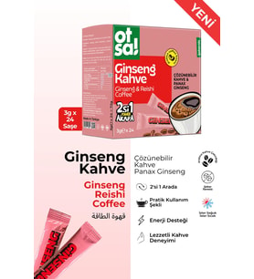 OTSA KUTULU GİNSENG & REİSHİ KAHVE STICK 3,5G X 24 STICK