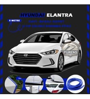 Hyundai Elantra Oto Araç Kapı Koruma Fitili 5metre Parlak Mavi Renk