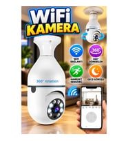 Wifi Kamera E27 Duy Tipi Dönebilen Güvenlik Kamerası