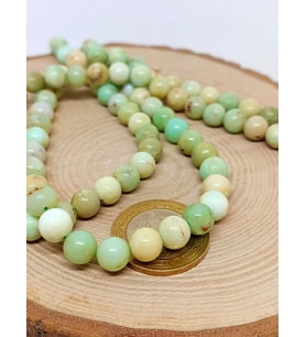 Yeşili Opal Taşı YARIM Dizi 8mm (18cm uzunluğundadır)